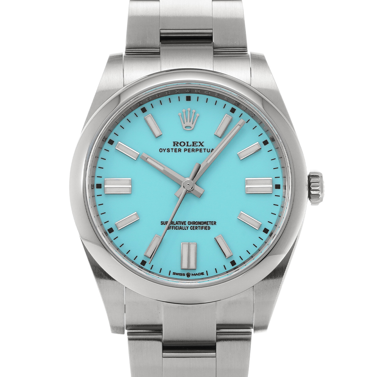 ROLEX　ロレックス オイスターパーペチュアル ブルー文字盤